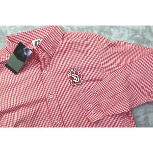 University of South Dakota Coyotes Button Dress Shirt Men's Size M New NWT NCAA